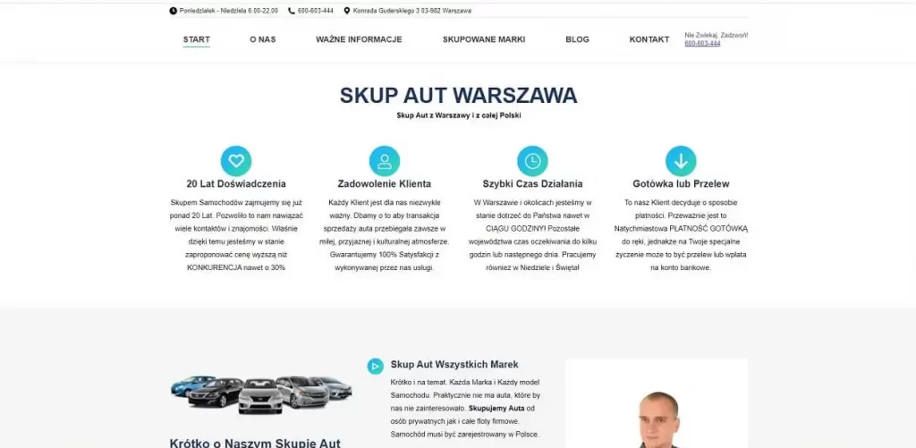 skup aut warszawa strona